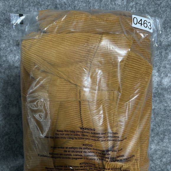 Mustard Corduroy Double Pleated Pants Women’s XL 30 Classiccore Academia Y2K - Picture 17 of 17